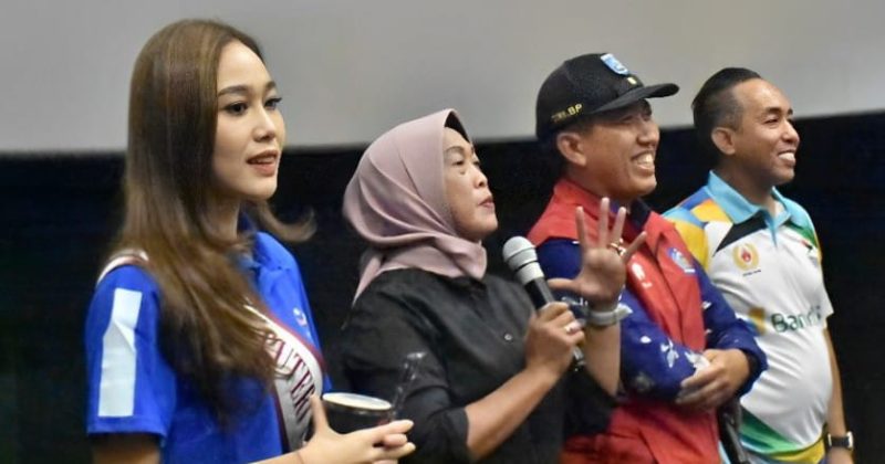Nonton Bareng Atlet Nusa Tenggara Barat (NTB) peserta Pekan Olahraga Nasional (PON) 