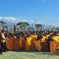 Foto Tarian Tembe Nggoli  yang diperankan oleh 1.000 orang penari  SD/MI, SMP/MTs, SMA/SMK dan para guru Se-kecamatan Wawo