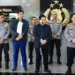 Foto Kapolri Jenderal Listyo Sigit Prabowo menerima audiensi Ketua Umum PSSI Erick Thohir di Mabes Polri Jakarta Selatan.