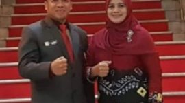 Foto Calon PJ Wali kota Bima Dr.Muhammad Sumitro SH.MAP Kepala Arsip Nasional Republik Indinesia ( ANRI ) Dan Istri
